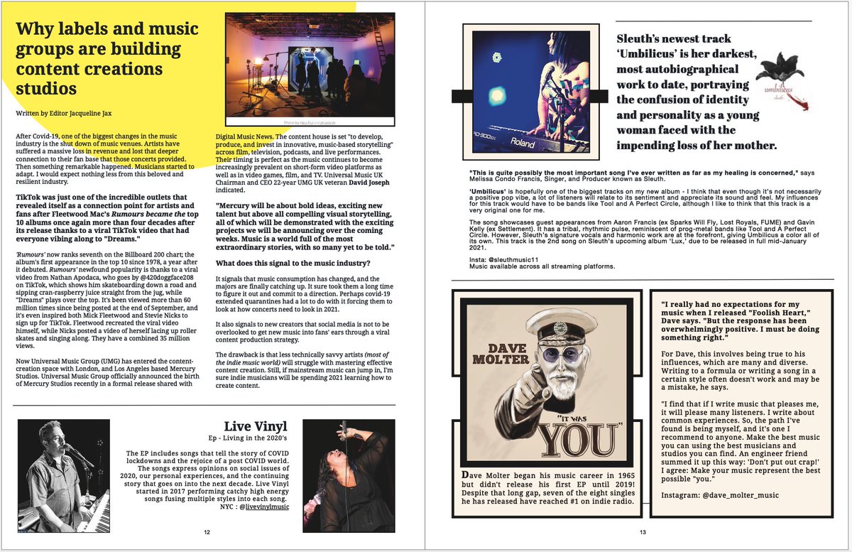 The First Edition of Indie Music Spin Magazine is here!! link.medium.com/kAoCnfg77cb <a href="/vinyl_live/">Live Vinyl</a> @molter_dave <a href="/sleuthmusic1/">sleuthmusic</a> <a href="/JacquelineJax/">Jacqueline Jax</a>