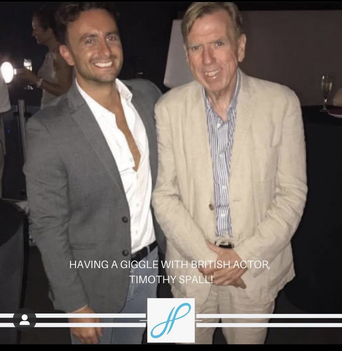 Just hanging with legend British actor Timothy Spall 🎥 🍿