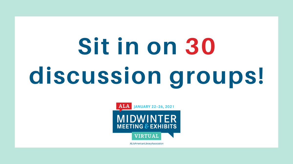 ALA Conferences on Twitter "Take a look at the alamw21 discussion