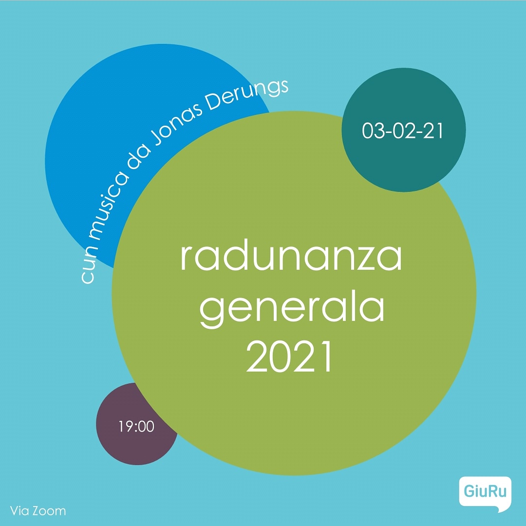 giuventetgna's tweet photo. Ils 3 da favrer 2021 a las 19°° ha nossa radunanza generala lieu via zoom. Cordial invit! https://t.co/2C3rmCeb7z