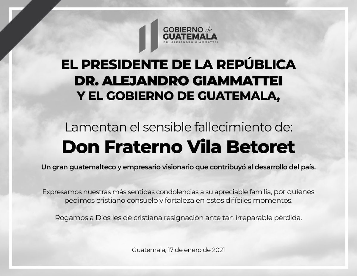marielp82893334's tweet photo. Puede alguien compartir el Tweet donde @DrGiammattei publica una esquela lamentando la muerte de #Yesmin o sólo publica las de sus amos y/o financistas❓ https://t.co/hm6zTTNPSZ