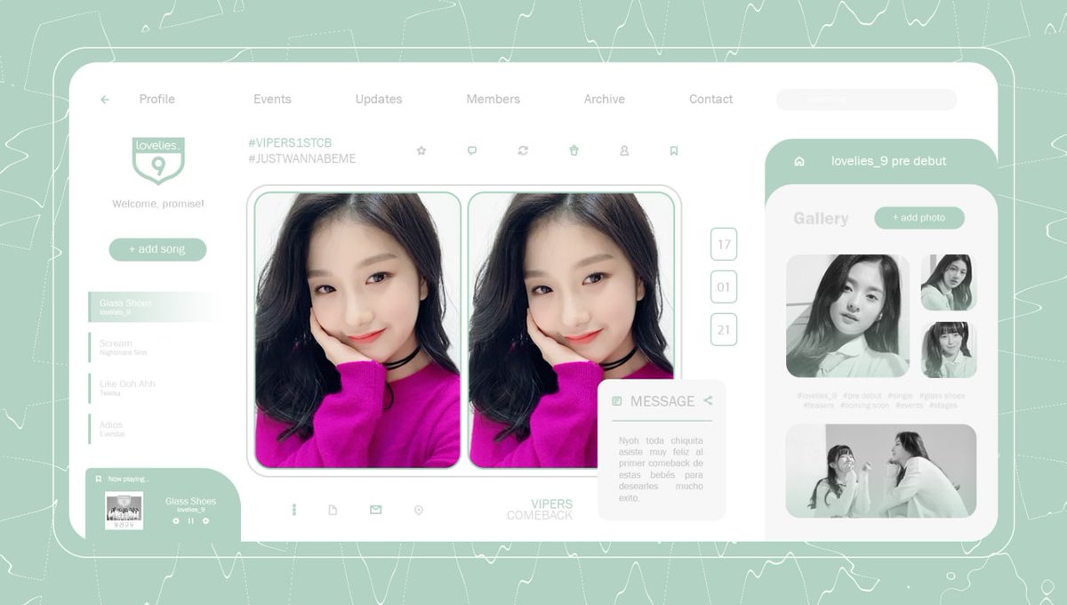 fromis_officiaI's tweet photo. ⠀· 🗓 ! 𝓛 ovᥱlıᥱs ᥫ᭡ ,, ᥱvᥱnt 𝘂𝗽 ゠ dᥲtᥱ ❜ #VIPERS1stCB + #JustWannabeMe 、
Nyah toda chiquita asiste buen bonita al primer comeback de estas bebés para darles todo su apoyo y amor. ¡Éxitos! https://t.co/eO83mIN5TT