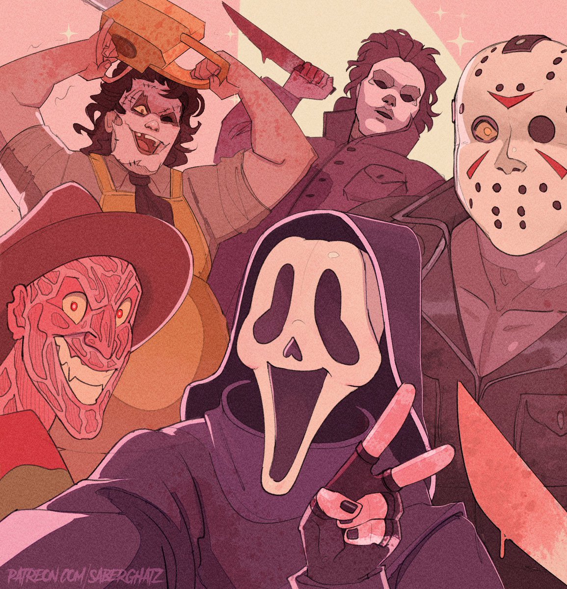 SAY CHEESE🔪

I've been playing too much dead by daylight and watching too many slasher marathons, so it was only a matter of time until I drew the boys together🥵