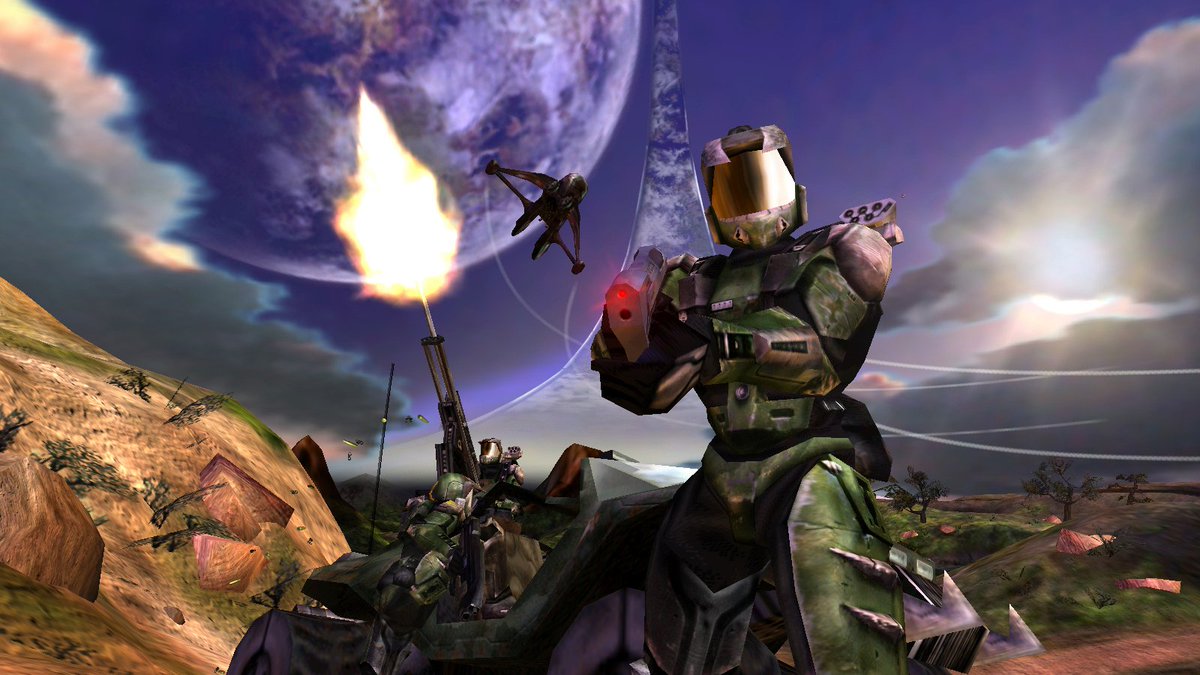 TheScritzCure's tweet photo. @Optimus_Code It would be crazy for Halo to have something look better than Halo (1999) 😂😂😂🏃💨💨💨💨😬
#12Tflops #Xbox https://t.co/uCiPdSI6Up