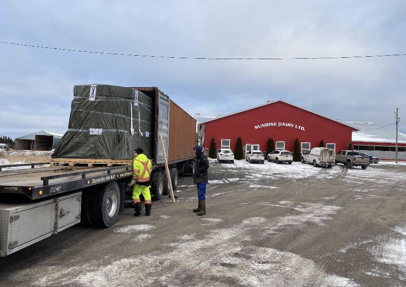 olive4594's tweet image. So this happen last week, going to be a few more weeks of work yet before the excitement starts here at Sunrise.#milkingrobot #delavalvms310 @jeff_greening