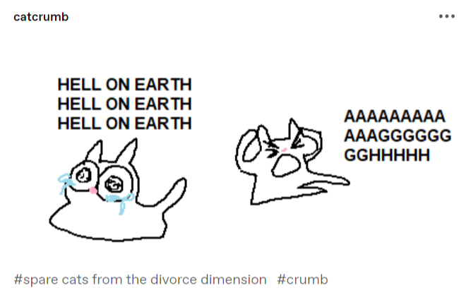 plounce's tweet photo. tumblr followers begging me to go through a divorce https://t.co/S5ynTkQn7g