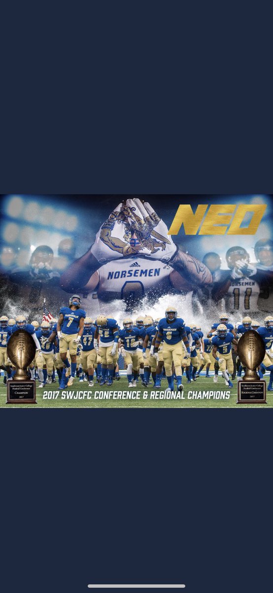Q_Dog03's tweet photo. After an amazing visit Iโm am proud and happy to announce that I am commited to NEO. @CoachCrissup @CoachNiccum66 @BigMacFtbl https://t.co/xmceKR19Ob