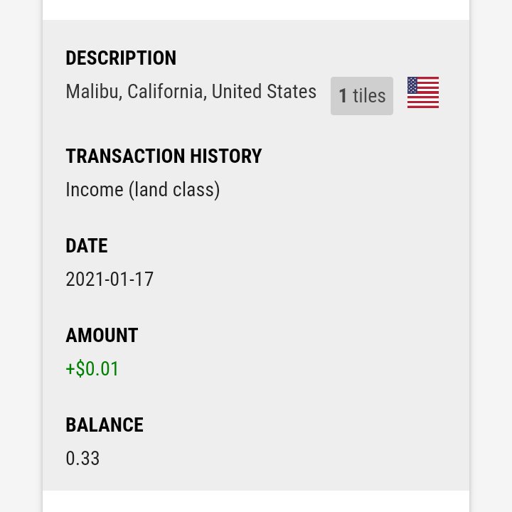 Earth2LI's tweet image. New earnings for your territories!