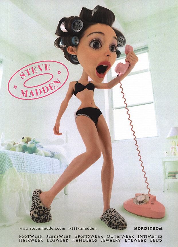 Steve Madden big head ads (1999)