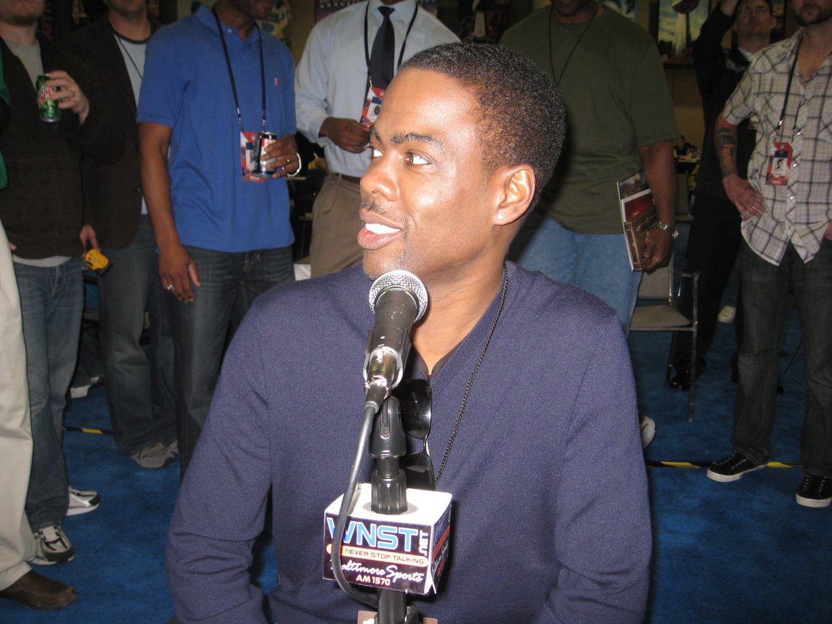 WNST's tweet photo. Nestor: So my wife and I are on the couch watching a really cool feature on @ChrisRock and suddenly it occurred to me that he sat down and did the show with me in Miami at Super Bowl XLIV. She's like, "Really?!?!" and my dude is like... #JennStrong https://t.co/CmiV7m9wY2