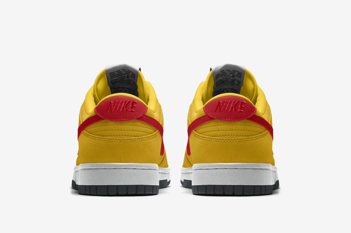 Nike By You Dunk Lows as cartoon characters. 