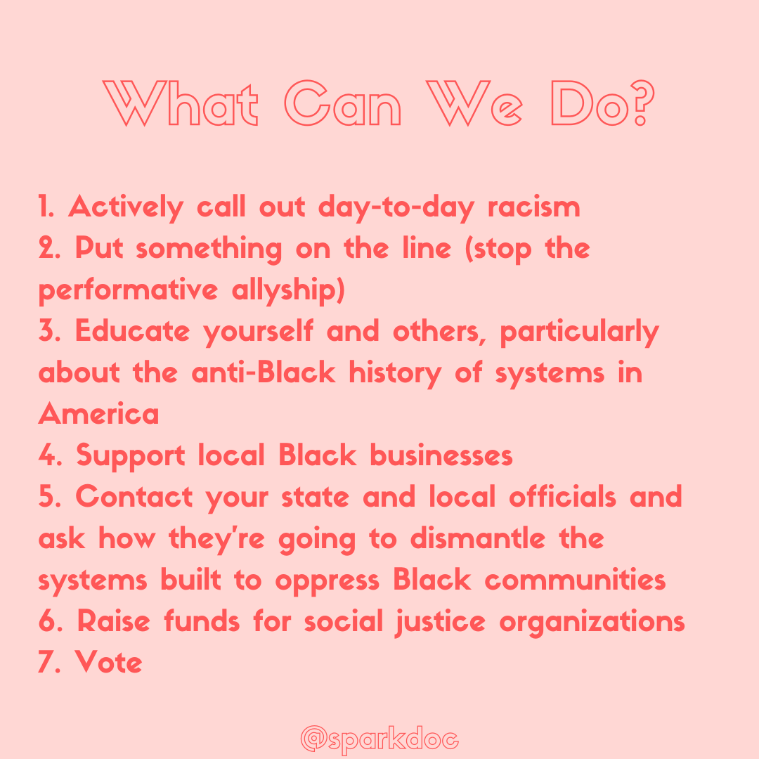 thesparkdoc's tweet photo. Just as it’s been in place for years, systemic racism will take years to undo, but we have to start somewhere. The first step to take is understanding what systemic racism is, how it got here, and how it benefits you. Then take action to undo it. Retweet to spread the word. https://t.co/7IoqazNcWu