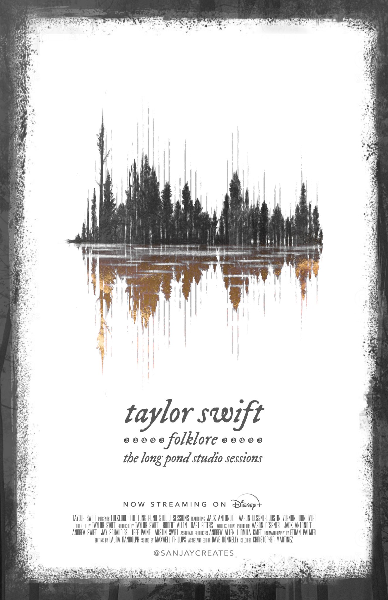 Sanjay (Artwork) on X: Taylor Swift - folklore: the long pond studio  sessions Illustrated Poster (this waveform is from the audio of the track  “august”) #Folklore #folkloreOnDisneyPlus #evermorealbum @taylorswift13  @taylornation13 @jackantonoff