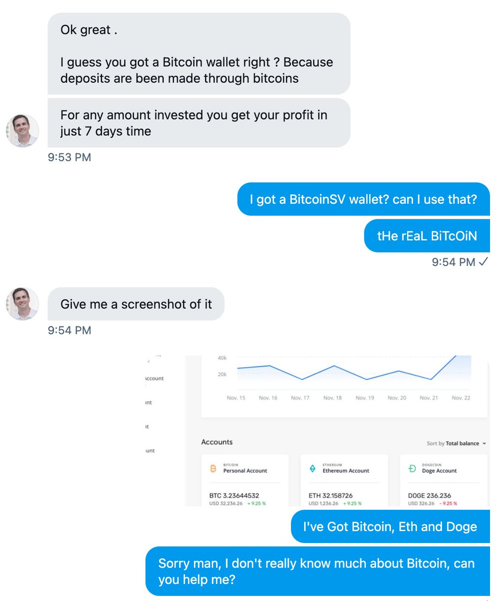 Yo  @PrestonPysh, fucking with one of your scammers.