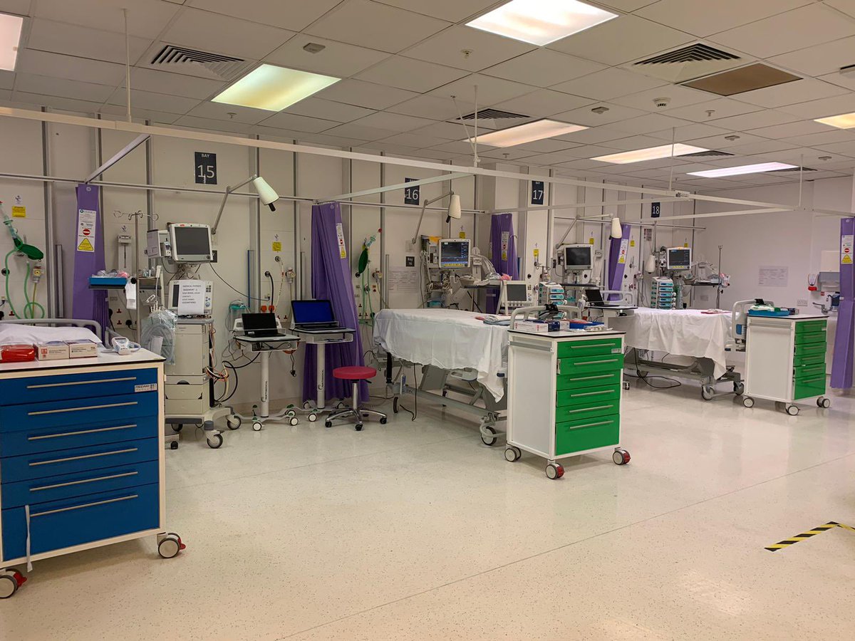The final 12 ready to go! That’s an extra 51 ICU beds in less than 2wks! Extraordinary teamwork from all involved <a href="/uclh/">UCLH</a> You Are Amazing!🌈🌈 🙏🙏#wecandothis #nhs #pride @vsweeney431 <a href="/MarcelLevi/">Marcel levi</a> @FloPanelCoates <a href="/RabinaTindale/">Rabina Tindale</a> <a href="/LukeOShea1/">Luke O'Shea</a> @CNOEngland @MelanieWatts77 @Mystique1104
