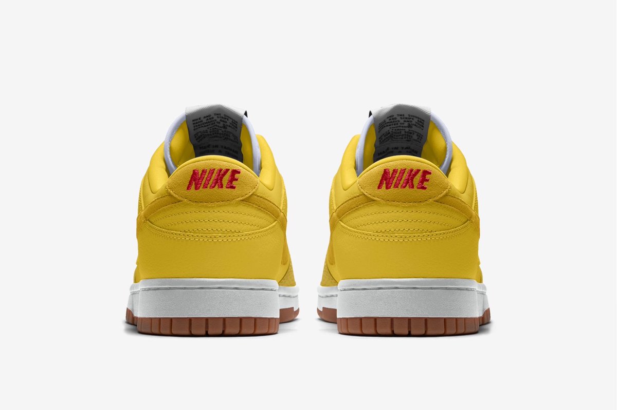 Nike By You Dunk Lows as cartoon characters, a thread. 