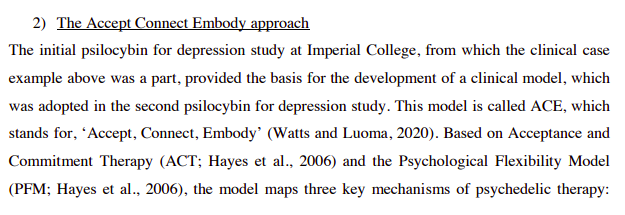 Back to the paper again. I like their ACE model (Accept Connect Embody), and based on a webinar last fall it sounds like they're now using "ACER" (R for Restore)Webinar notes:  https://roamresearch.com/#/app/HowToHuman/page/P58PnsLF1