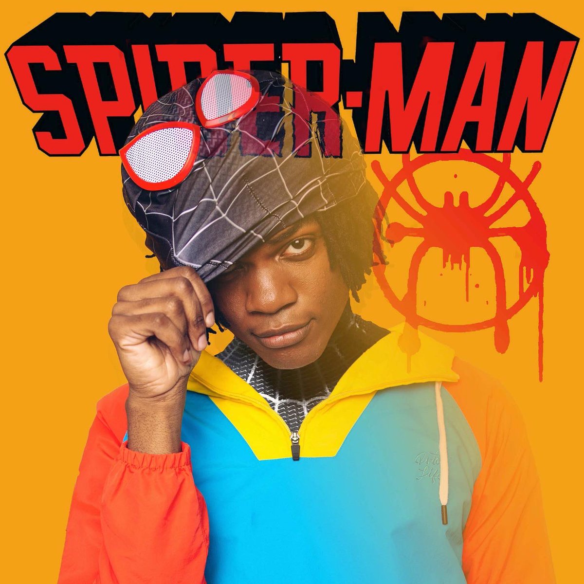 samueIaugustin's tweet photo. twitter!!! help ya boy out and blow this up till @MarvelStudios @SonyPictures sees it and considers auditioning me for the live action!! and shout outs to @donaldglover and @BRIANMBENDIS #sam4spiderman #dontforgetthehyphen  #MilesMorales https://t.co/K6xI9eaLZJ