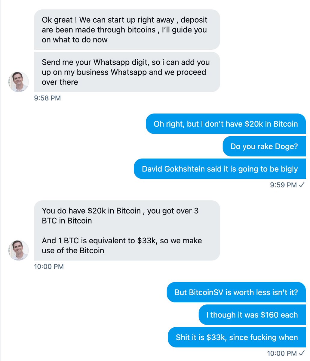 Yo  @PrestonPysh, fucking with one of your scammers.