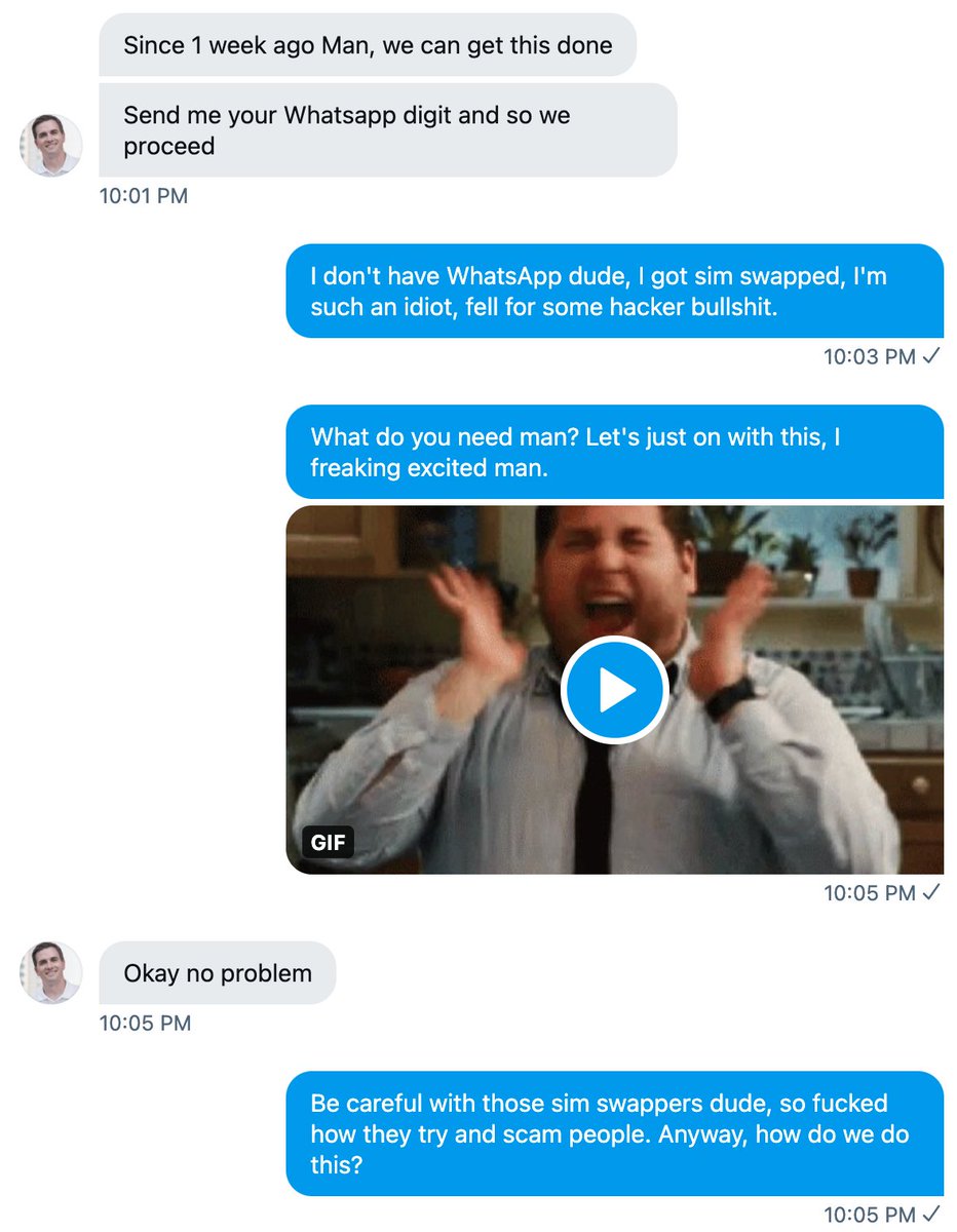 Yo  @PrestonPysh, fucking with one of your scammers.