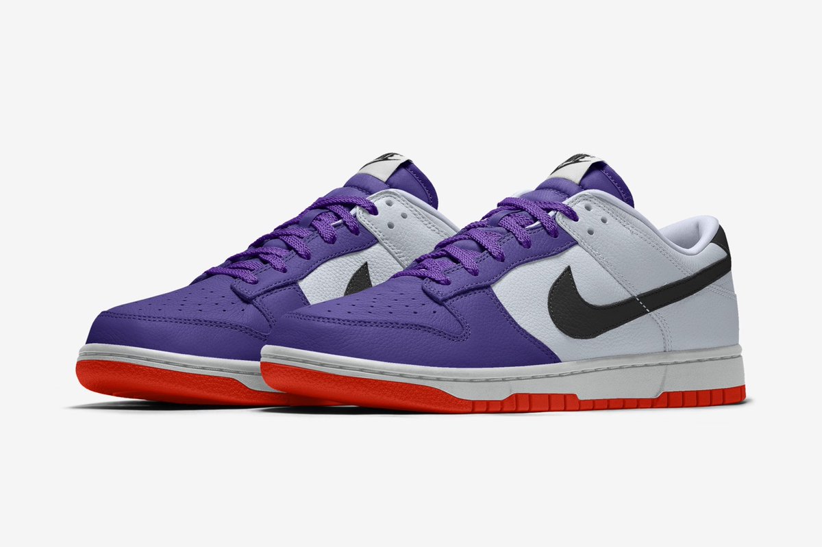 Nike By You Dunk Lows as cartoon characters. 