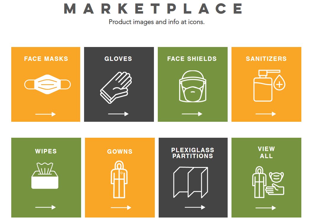 cmta's tweet photo. Non-medical PPE continues to be a vital aspect of keeping California businesses open during #COVID19. Get all the items you need like masks, wipes, gloves and more at #SafelyMakingCA Marketplace.
Check it out π https://t.co/4dCyvqZdcr https://t.co/MndhW6nub8