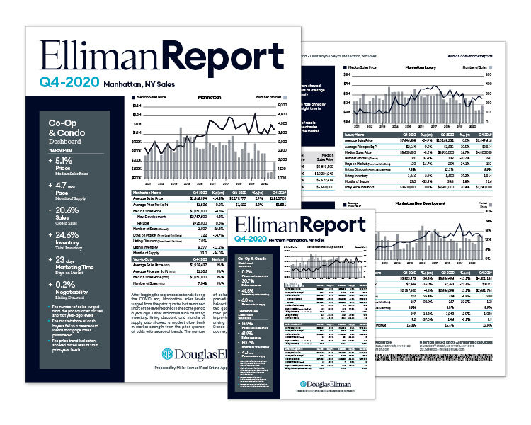 JUST RELEASED: Our 4th Quarter 2020 Elliman Reports for the Manhattan & Northern Manhattan Markets, plus our exclusive December 2020 New Signed Contracts Reports covering the latest trends in New York, Florida, California and Colorado -> elliman.com/marketreports #EllimanReports