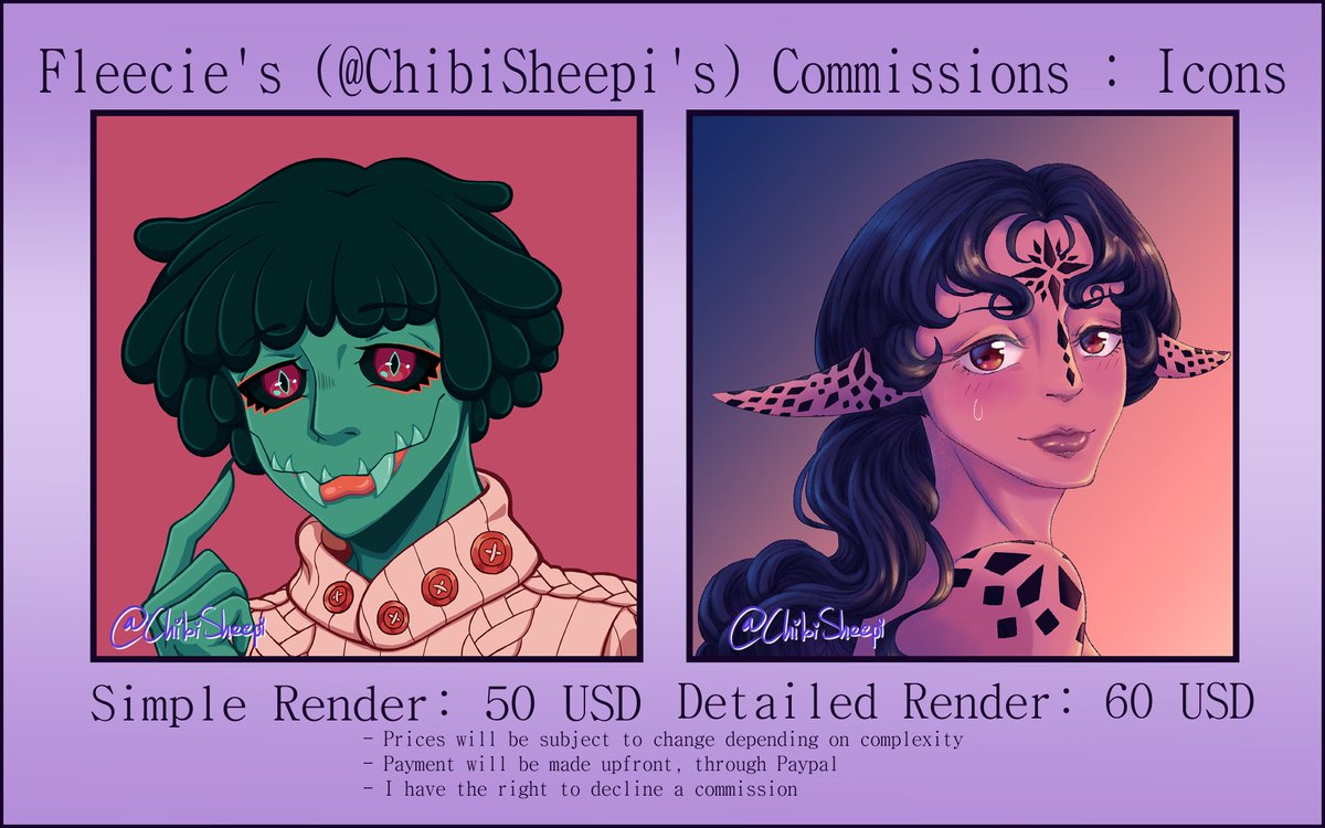 ChibiSheepi's tweet photo. Yo! Commissions are open again! Stuff like additional characters and backgrounds will be talked about on a case-by-case basis :D https://t.co/vrHhB26CS5