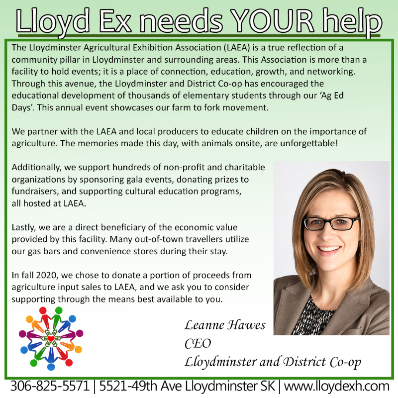 lloydexh's tweet photo. 1000 𝓓𝓸𝓷𝓪𝓽𝓲𝓸𝓷 𝓒𝓪𝓶𝓹𝓪𝓲𝓰𝓷! 💚💚💚
Your Generous donation will ensure Lloyd Ex is here for many generations to come.

Sincerely - your Lloyd Ex Team
306-825-5571 | https://t.co/OaY2OlRnLh | reception@lloydexh.com

#yourlloydex #supportlocal #WeNeedYourHelp https://t.co/TS8ZNwAQJp