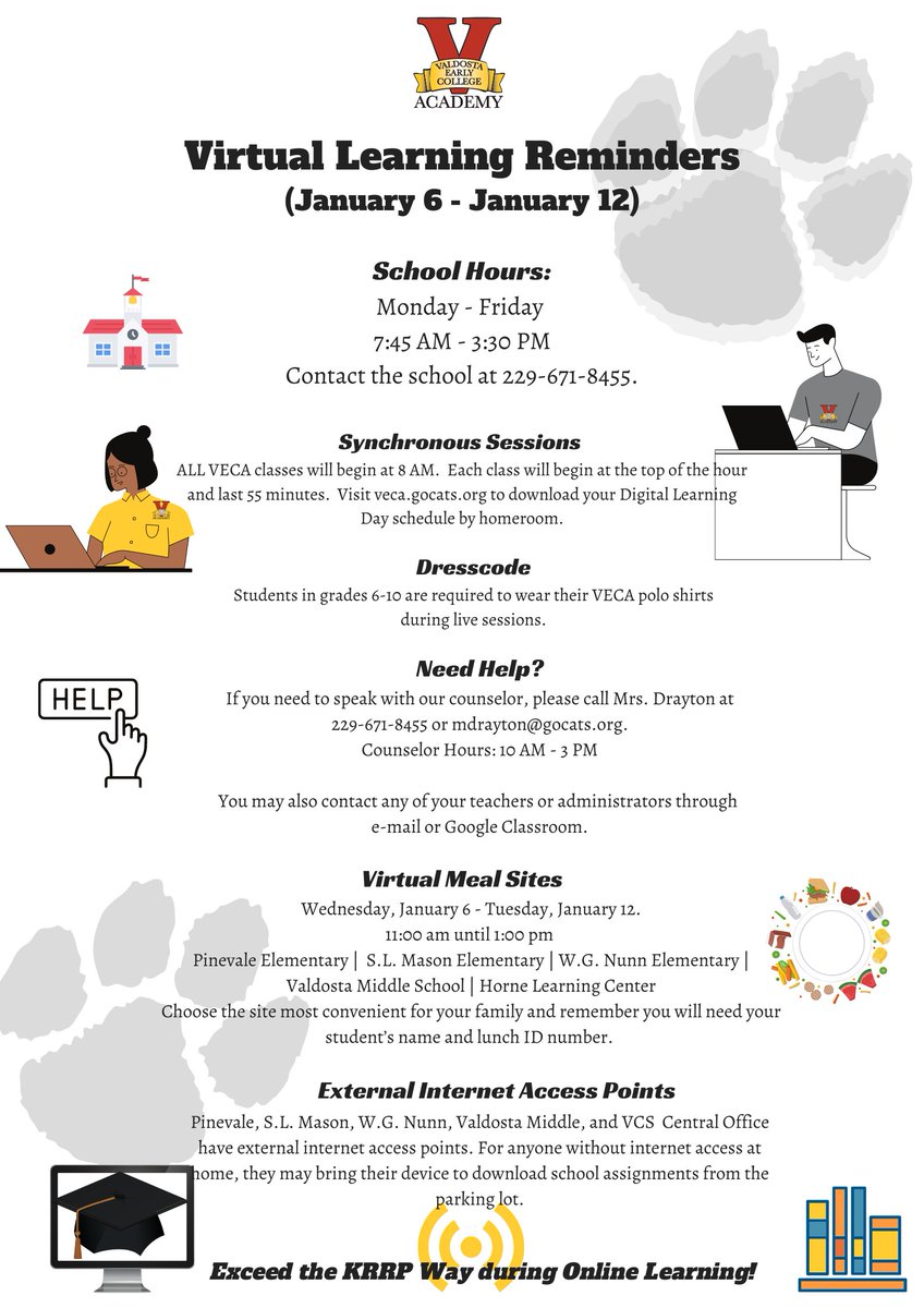 vecanews's tweet photo. School begins online tomorrow, Wednesday, January 6, 2021! Visit our Digital Learning Site at https://t.co/rGuotIJWWt to review homeroom schedules and other important information. We look forward to seeing our scholars virtually in the morning! https://t.co/WlLjyrlEU8