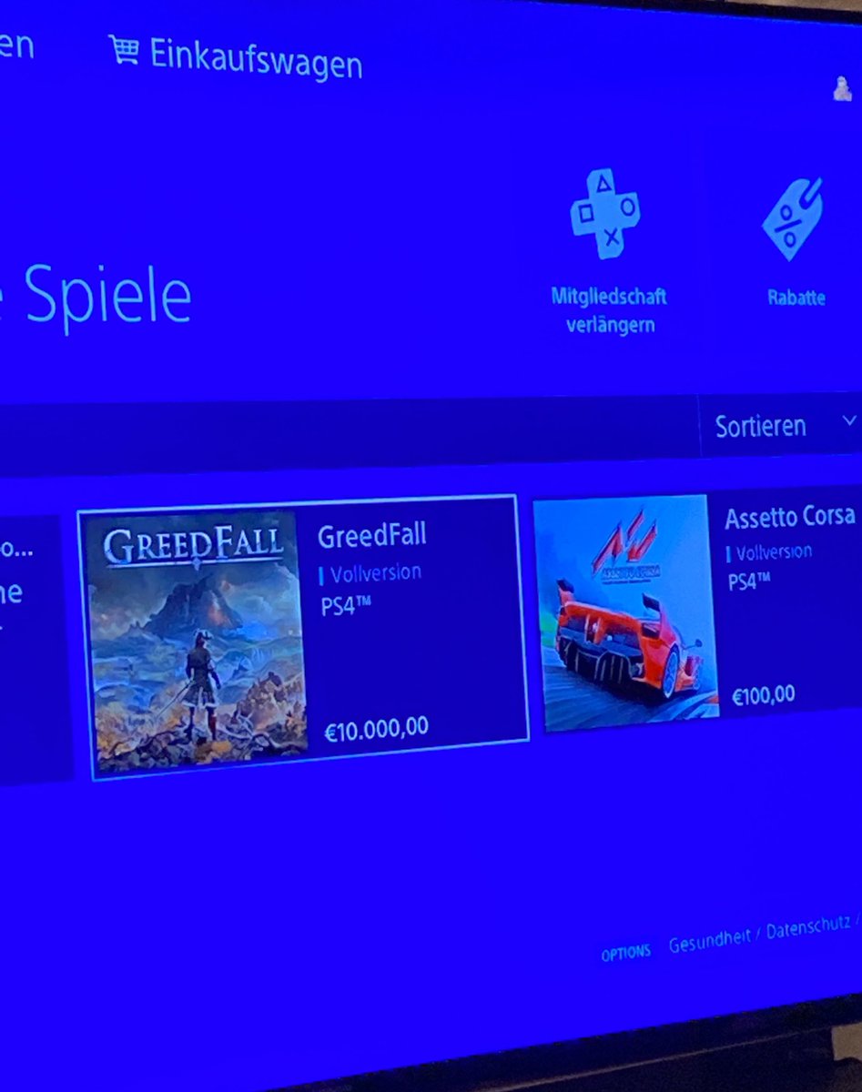 spt_f's tweet photo. Hej @PlayStationDE , habe mir gerade GreedFall geholt. Gefällt mir nicht. Wer gibt mir meine 10k zurück? Assetto Corsa ist auch ein wahrer Schnapper! https://t.co/hAC3dHLUOr