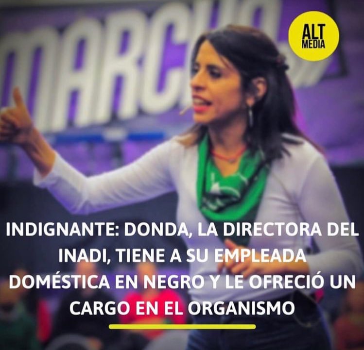 Señora directora que ejemplo nos da, que autoridad tiene su cargo,
Renuncia <a href="/vikidonda/">💚 Victoria Donda Perez</a> deja de tapar con tus trampa en el cargo que no mereces, te duro poco tu cara en el  INADI 

#DondaExplotadora 
#DONDARENUNCIAYA