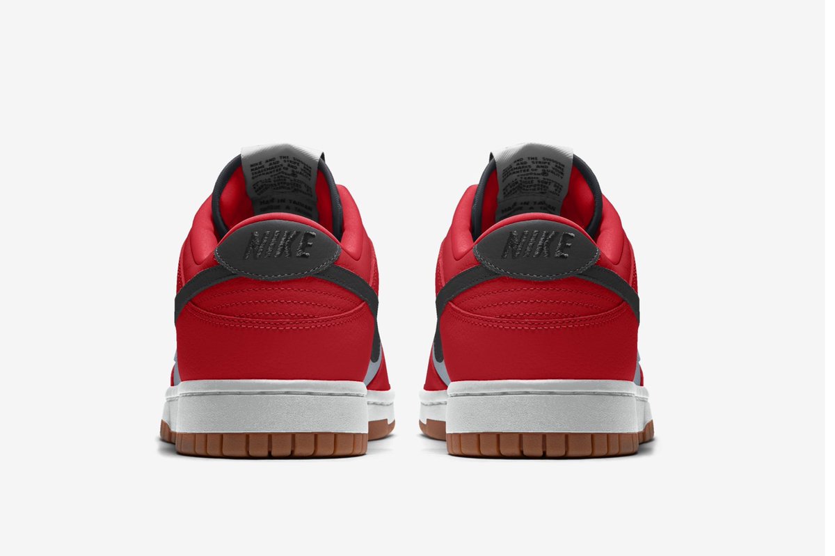 Nike By You Dunk Lows as cartoon characters. 