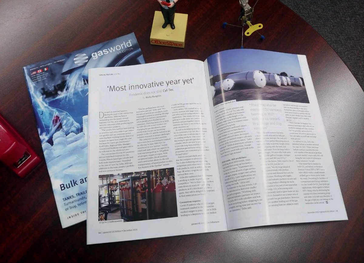 cyltec's tweet photo. Hot off the press... @gasworld_US's article featuring Cyl-Tec - a look back at 2020 as our "most innovative year yet." Last year, we focused on improving our existing Cyl-Tec product lines as well as developing &amp; expanding new ones. #gasindustry #cryogenics #cylinders #cyltec_inc https://t.co/AgcOUwJO1l