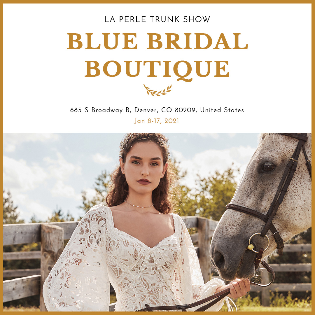 🔔 TRUNK SHOW ALERT! 🔔 Calling all 2021 #laperlebride’s! Are you ready to #sayyes to your #laperle #weddingdress?! 👰🏻 Our friends at <a href="/BlueBridal/">Blue Bridal Boutique</a> will be hosting a #trunkshow Jan 8-17 featuring your favourite styles!
Click on their handle for more details. 🥰