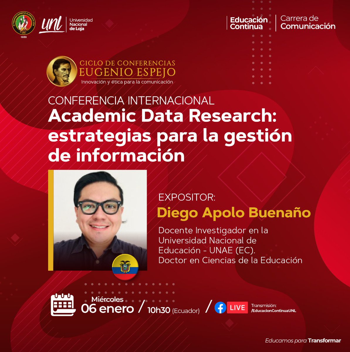 CrisPQuiche's tweet photo. Mañana arrancamos con el Ciclo de Conferencias #EugenioEspejoUNL
Contaremos con la intervención de ponentes nacionales e internacionales de lujo ➡️🇪🇸🇨🇴🇪🇨🇸🇻🇲🇽🇵🇾
Inscríbete aquí: https://t.co/mKTAAzSSRa https://t.co/CziiKdM75f