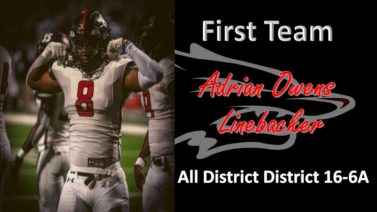 LCLobosFootball's tweet photo. Congrats to AJ Owens(@adrianowensjr) First Team All District 16-6A! #LoboPower https://t.co/CCTbrpcaBf