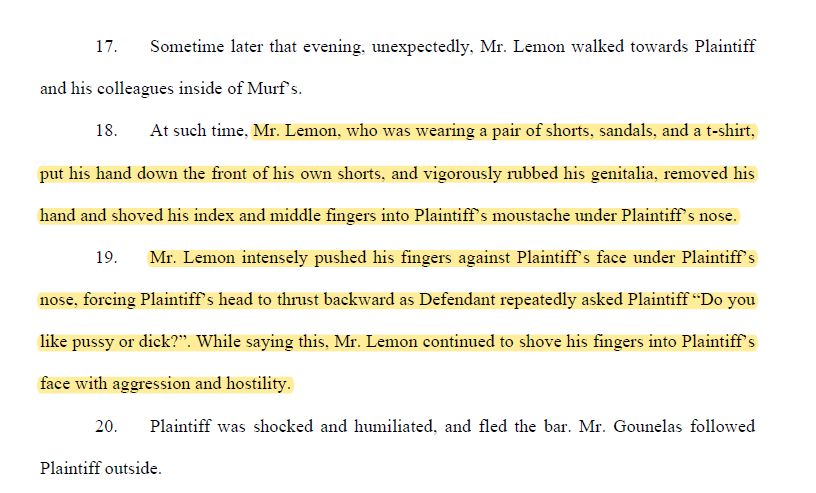 Techno_Fog's tweet photo. Don Lemon assault lawsuit-
Lemon is accused of rubbing his own genitalia before shoving his hand in a guy's face and making crude sexual comments.
New letter to the Court:
@donlemon refuses to answer questions on where he was that night and on any interactions w/ the victim🤔 https://t.co/UWrYtqD8nr