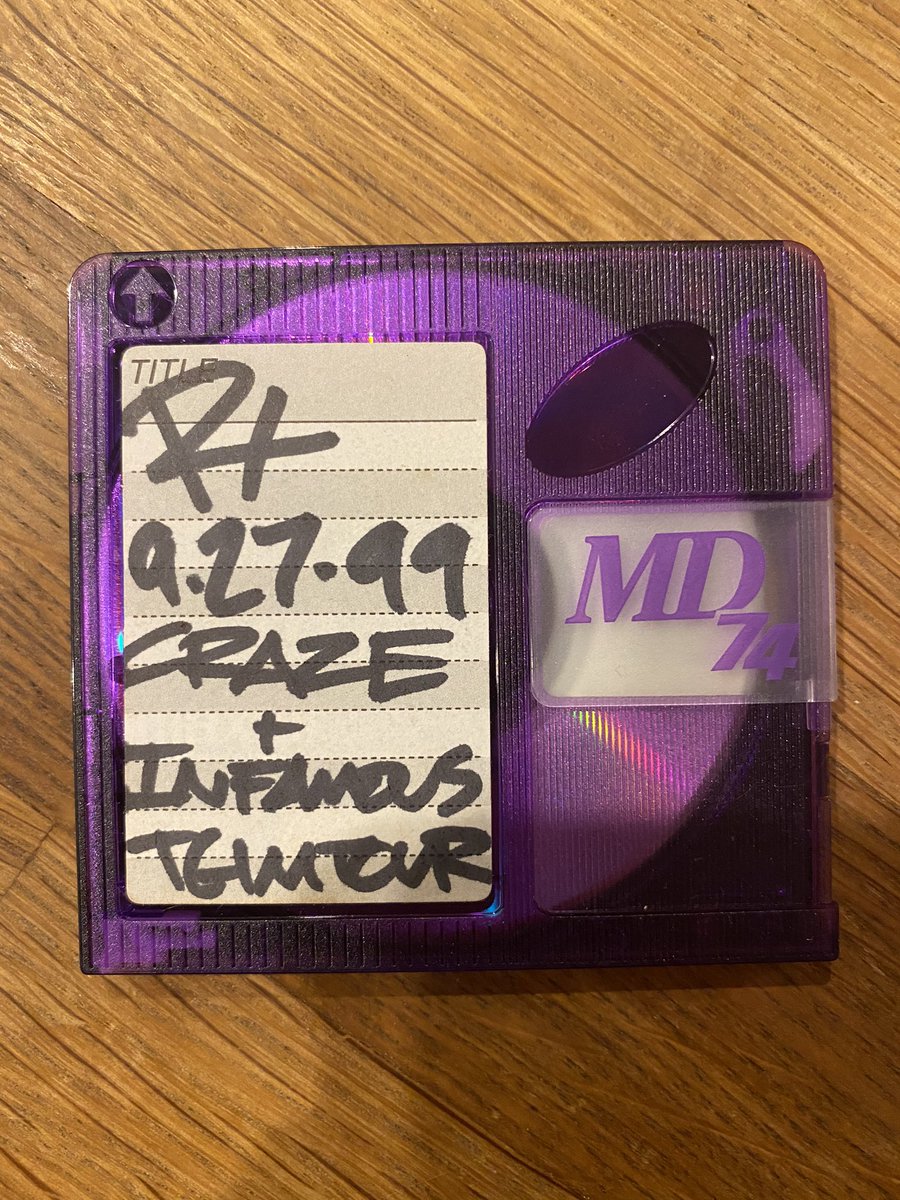 September of 1999 I had DJ Craze & Infamous for their “TGIM Tour” and I still can’t remember what TGIM means 