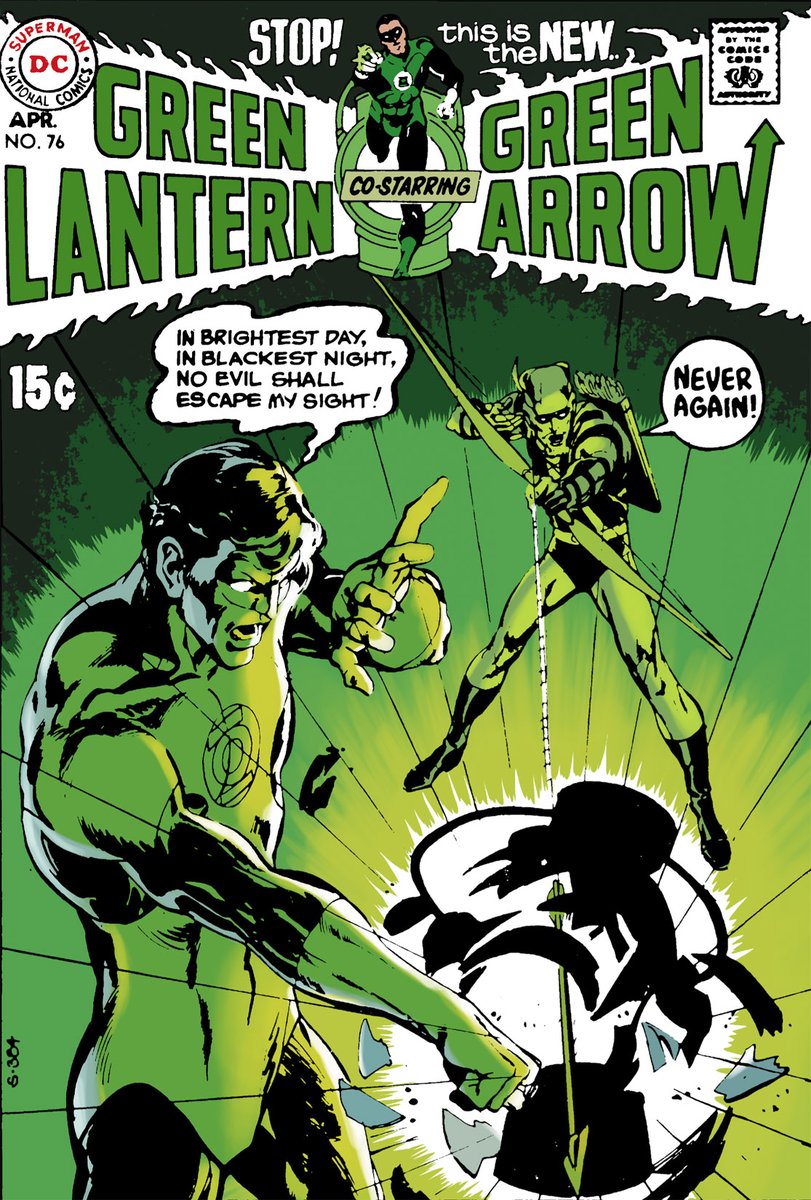 ICConCC's tweet photo. Like a Molotov Cocktail... DENNY O'NEIL and NEAL ADAMS change GREEN LANTERN and COMICS forever! HOW? Learn more as Chris Buse's column series about the Emerald Knight continues: “…AND THROUGH HIM SAVE A WORLD…” – IN BLACKEST NIGHT, PART 4 https://t.co/RLEF4WjaxM https://t.co/WvXQVRKNBk