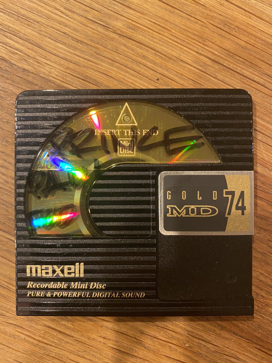 This was with Prince Paul I’m pretty sure it was around the Prince Among Thieves album drop. Also I see that I wrote “doo” on this minidisc haha 