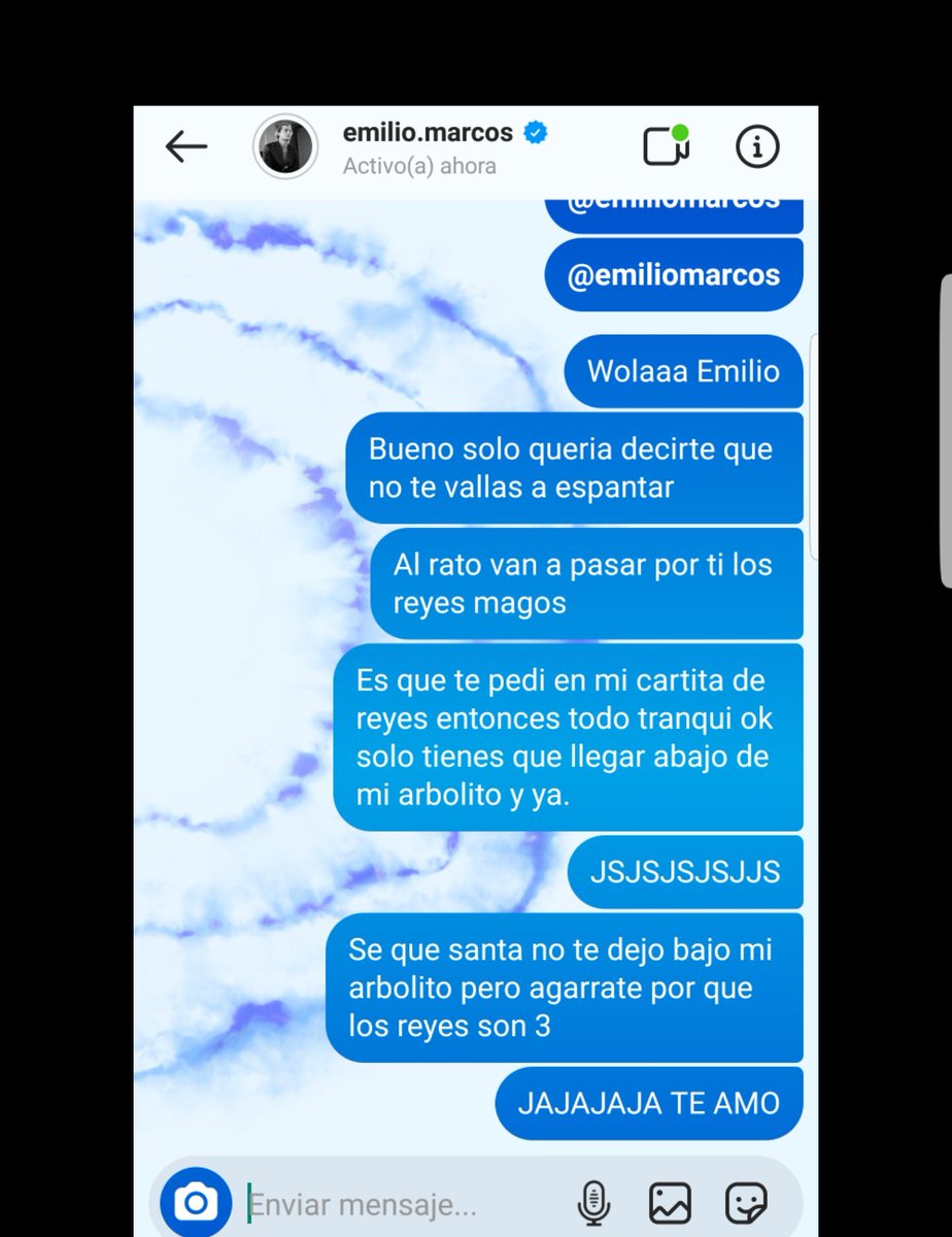 AlisFlow2's tweet image. JAJAJAJAJAJA.chiki no te asustes ok. No importa si no te bañas tú solo te vas con los reyes y ya jsjsjs
@mailomarcos