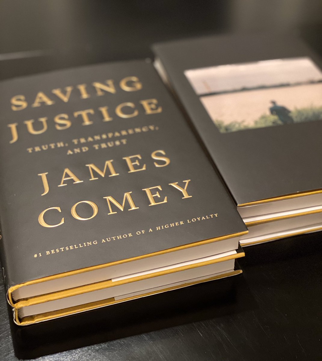 Comey's tweet image. Distance offers perspective. Out January 12.