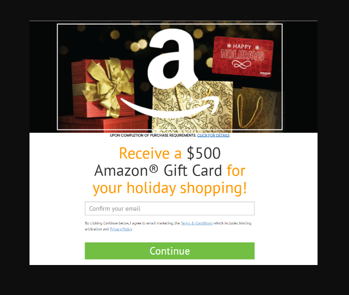 zoomdz3's tweet photo. Get $500 Amazon Gift Card for Holiday Shopping
Enter Your Details to GET a $500 Amazon Gift Card Now!
USA 
link: https://t.co/u3LwXuUBlk
#Amazon #giftcard #free_gifcard https://t.co/F56B4ZORE5