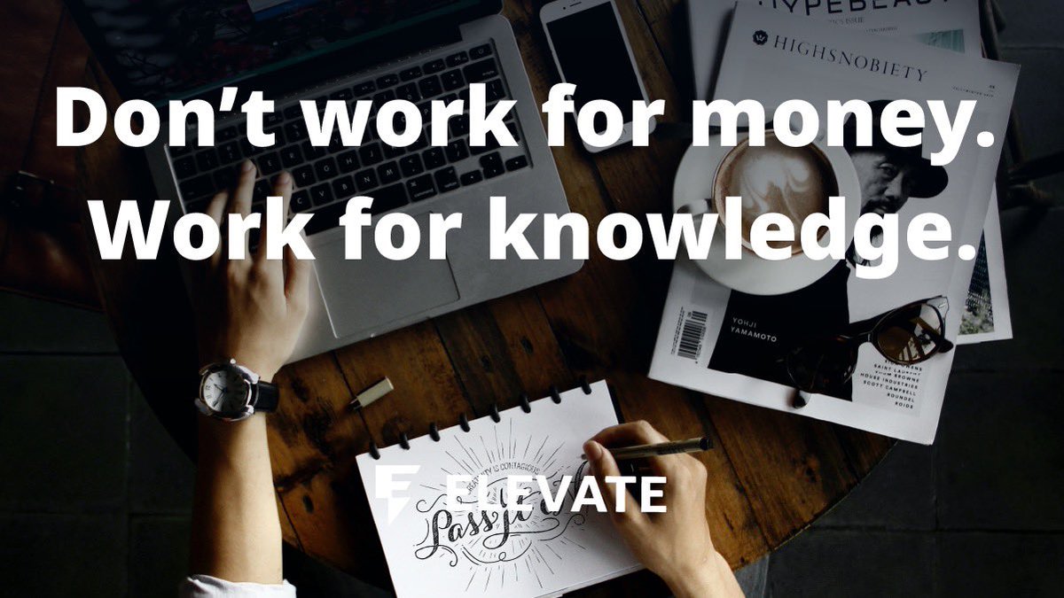 Anyone can make money, but not everyone shares the same experiences as you do. Learn from life's lessons and you will have a wealth that is unique to you.