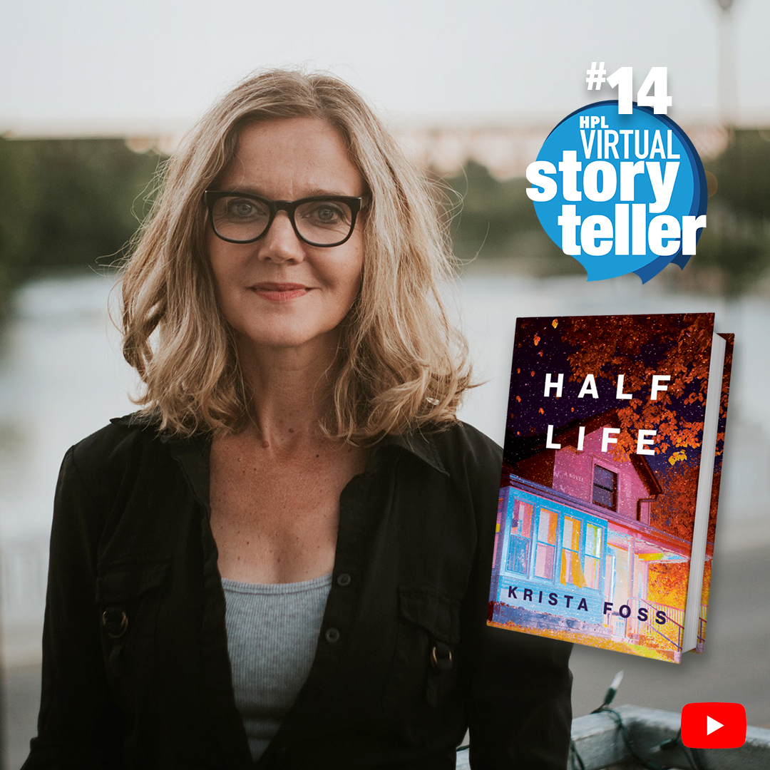 HamiltonLibrary's tweet photo. Our first #VirtualStoryteller author reading of 2021 is with the remarkable Krista Foss, who reads from her upcoming novel, 'Half Life'.
Watch online on HPL's YouTube channel: https://t.co/hCjwFX8qP1
#HamOnt #localauthor #literacy #authorreading https://t.co/sDlOGMxm9d