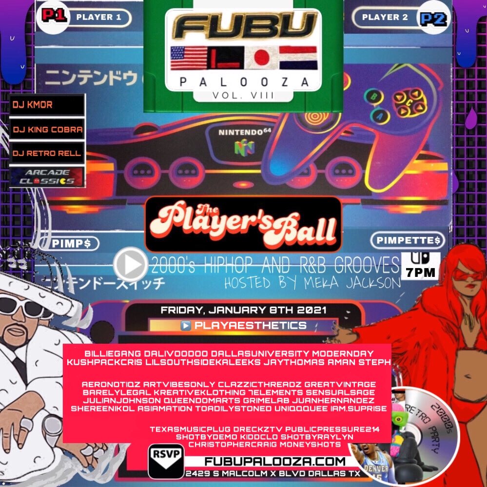 dontfollowmekaa's tweet photo. BRINGING #FubuPalooza BACK FOR MY BIRTHDAY!!!! 🇺🇸🇯🇵🇾🇪

FRIDAY, DONT MISS THE BIGGEST 2000’s PLAYER’S BALL ▶️🎮

CALLING ALL PIMPS, PIMPETTES &amp; BALLERS 🏆

GROOVY TUNES BY @DJ_Kmor @DjKingCobra

PLAYING YA FAVORITE CLASSICS FROM THE 99’ &amp; 2000’s 💽

RSVP 🎟 https://t.co/n1NAndgki7 https://t.co/aNgNWfj9jc