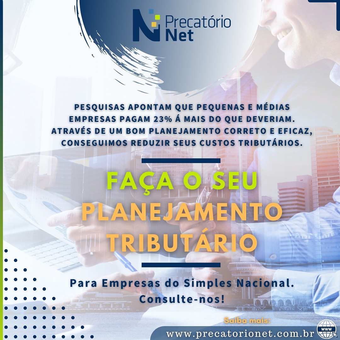 PrecatorioNet's tweet image. Converse com um de nossos especialistas, e entenda como funciona o planejamento tributário e quais impactos ele pode causar na redução dos custos fiscais de sua empresa.

Acesse: 👇

precatorionet.com.br 🌐