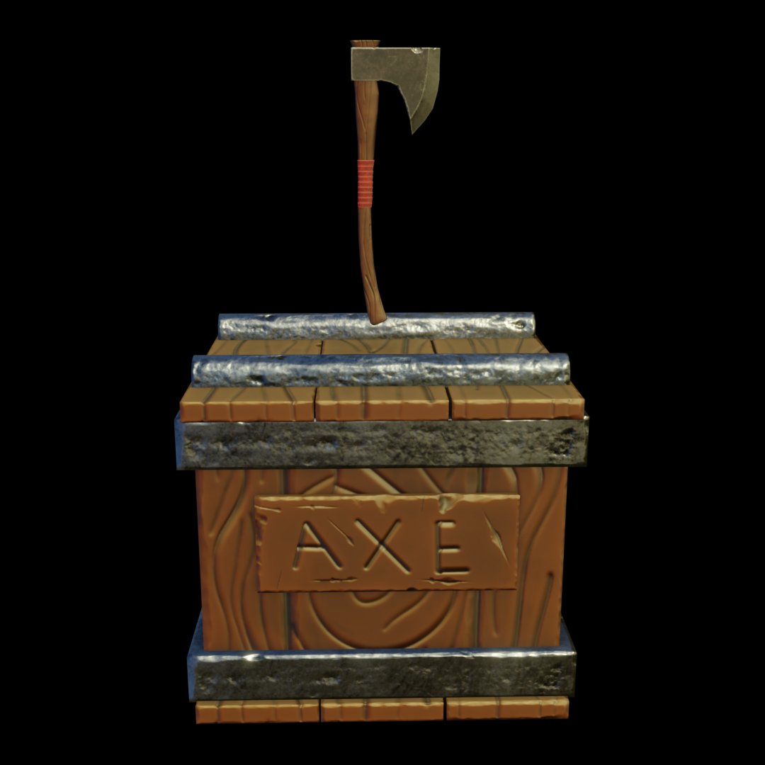 EgideonGameDev's tweet photo. Caixa e Machado estilizados. Primeira vez usando uma mesa digitalizadora.

#Blender3D #3dart #b3d #stylized #sculpture https://t.co/2E2WyDyxJ6