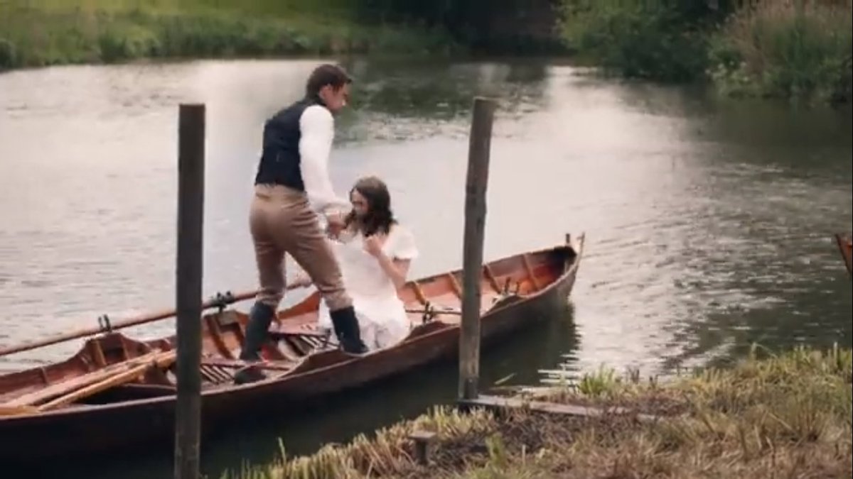  #Sanditon continuity oopsies  #SaveSanditon Ep.7 - How does Sidney start rowing immediately when only one oar has been put in place?